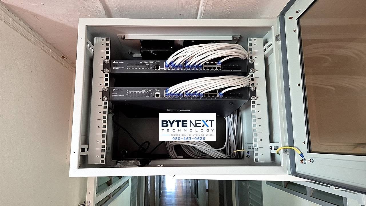 จัดสายตู้ Rack มาตรฐาน